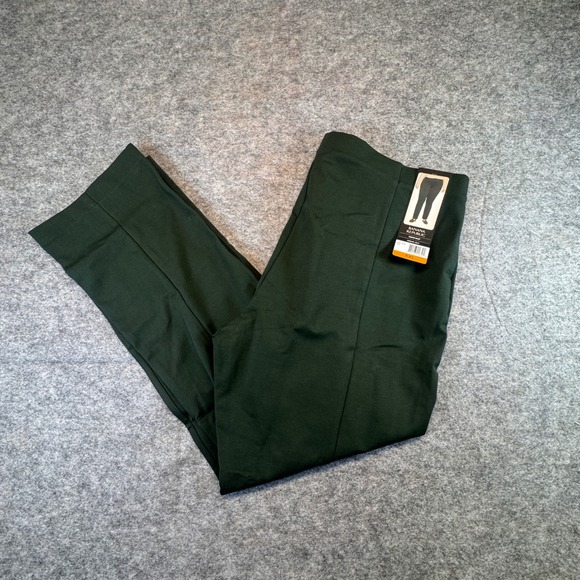 Banana Republic Pants - Banana Republic Womens XXL Ponte Pants Forest Green Pintuck Pull On Trousers NEW
